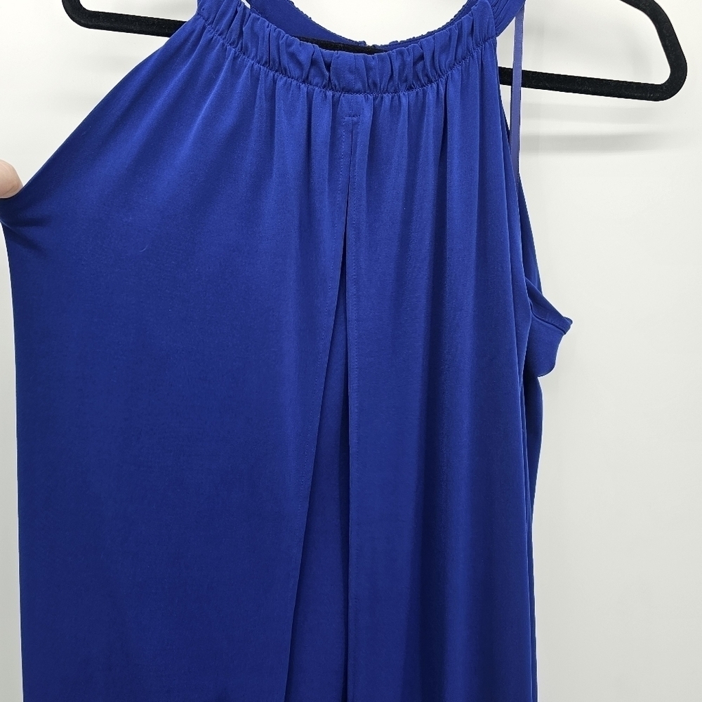 Chico's royal blue Petite Fringed-Hem Dress new women's size 3P - Picture 2 of 10